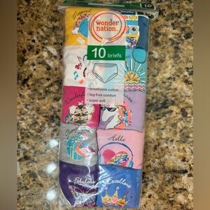 NWT size 16 Wonder Nation Underwear briefs pack of 10